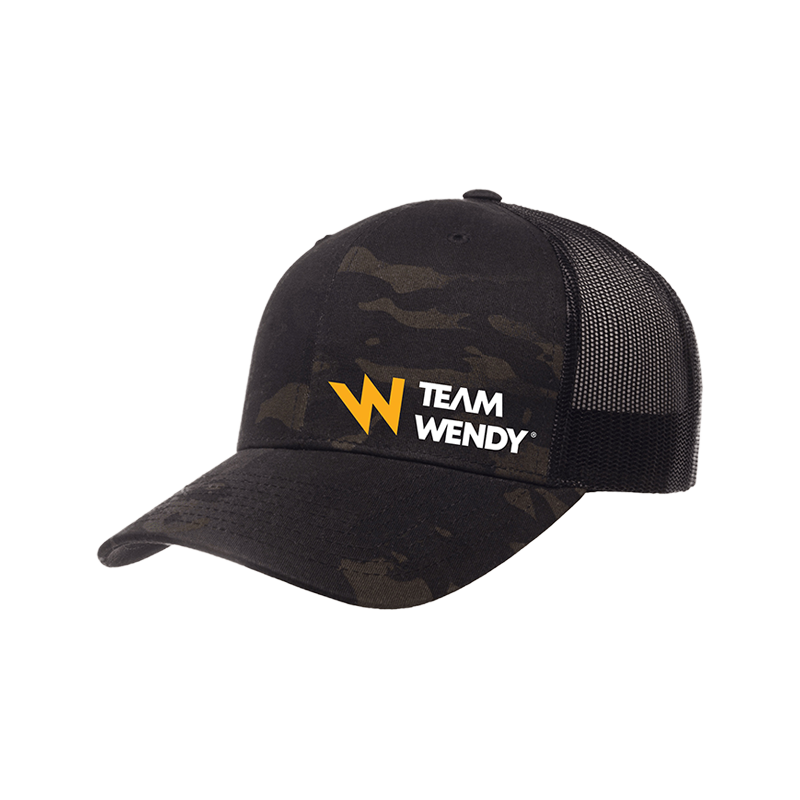 TW LOGO HAT MULTICAM BLACK ANGLE