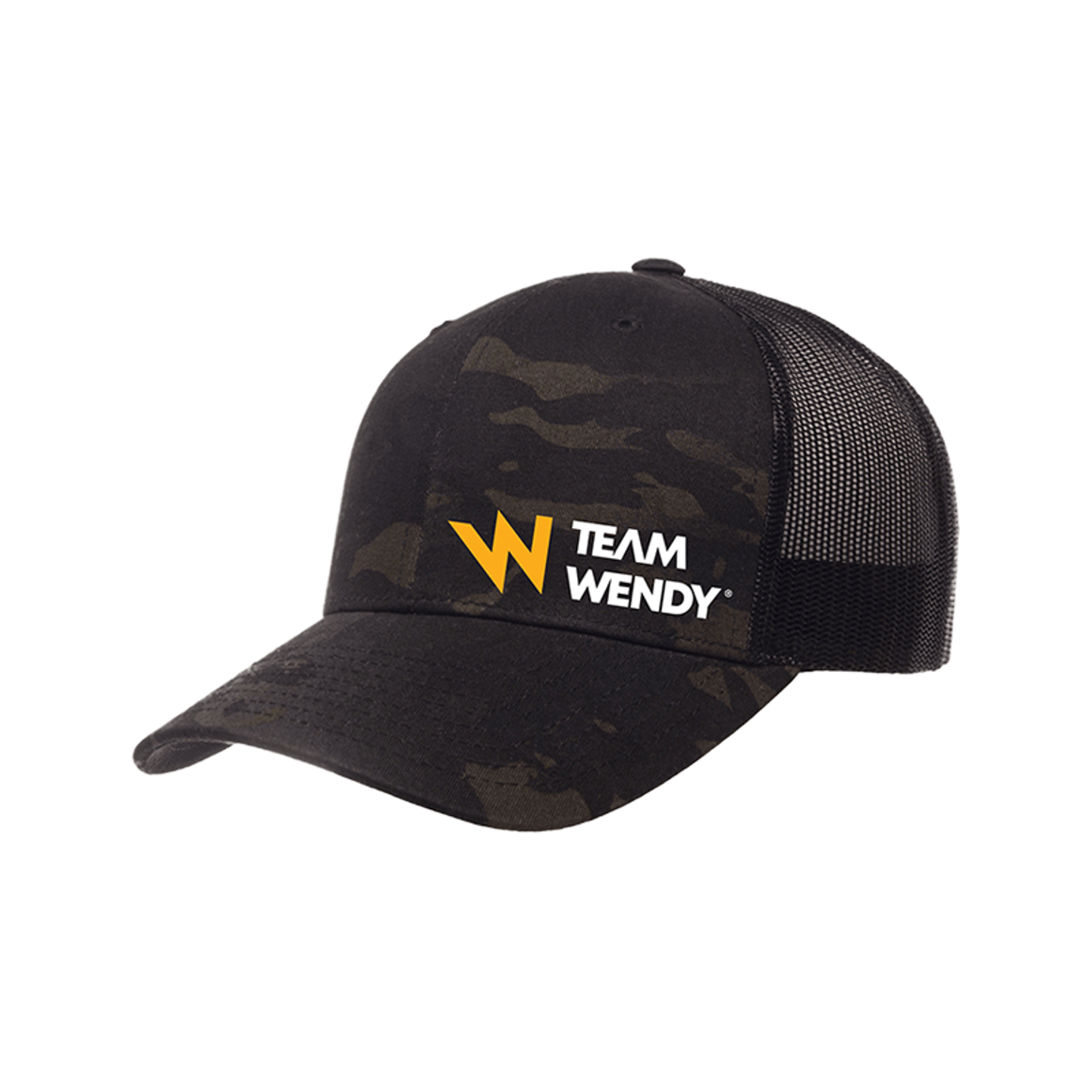 TW LOGO HAT MULTICAM BLACK ANGLE
