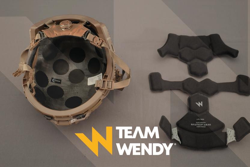 A Team Wendy RIFLETECH helmet and liner system