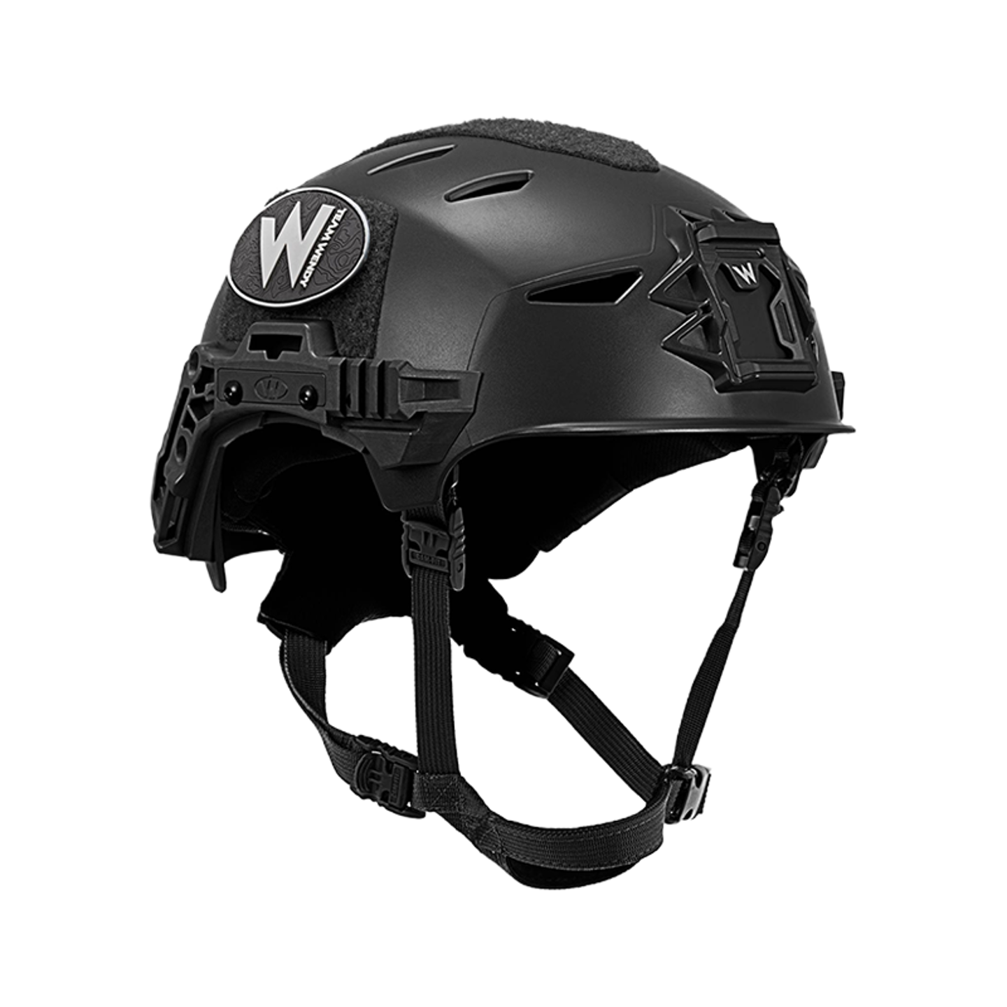 TW EXFIL LTP RAIL Helmet in BLACK ANGLE