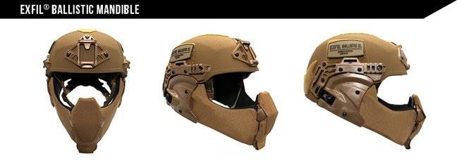 Team Wendy EXFIL Ballistic Mandible from three different angles