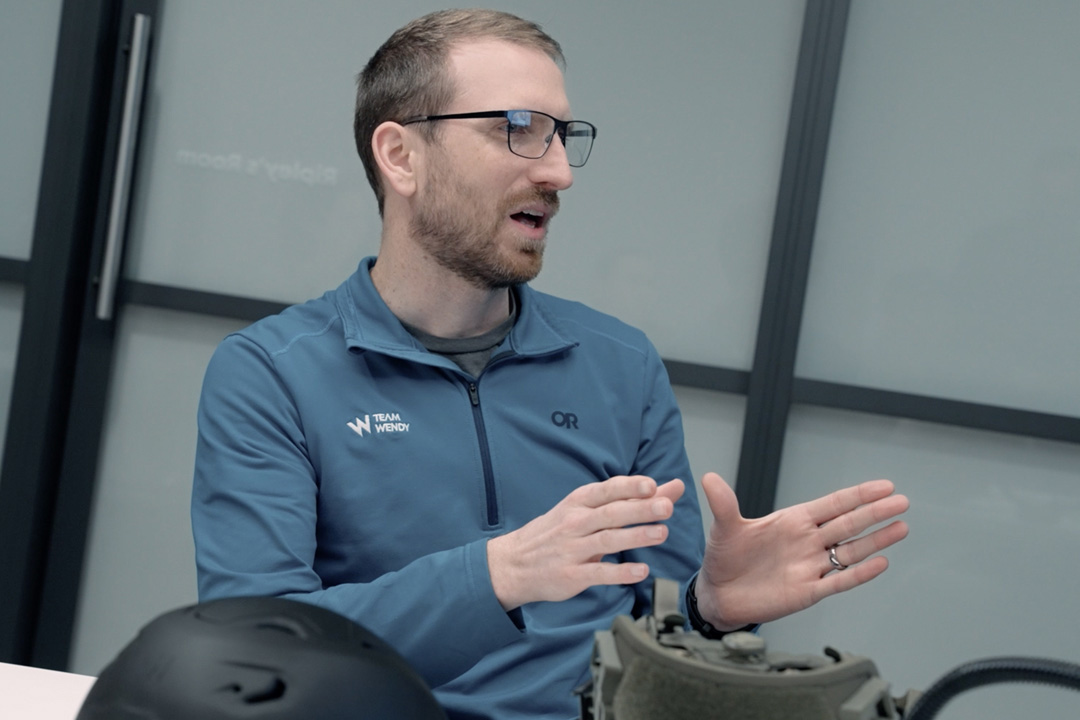 Team Wendy staff presenting in a meeting