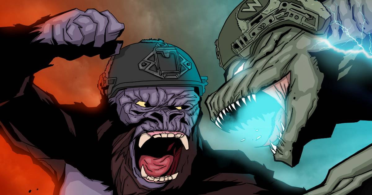 GODZILLA V KONG Cartoon BLOG image