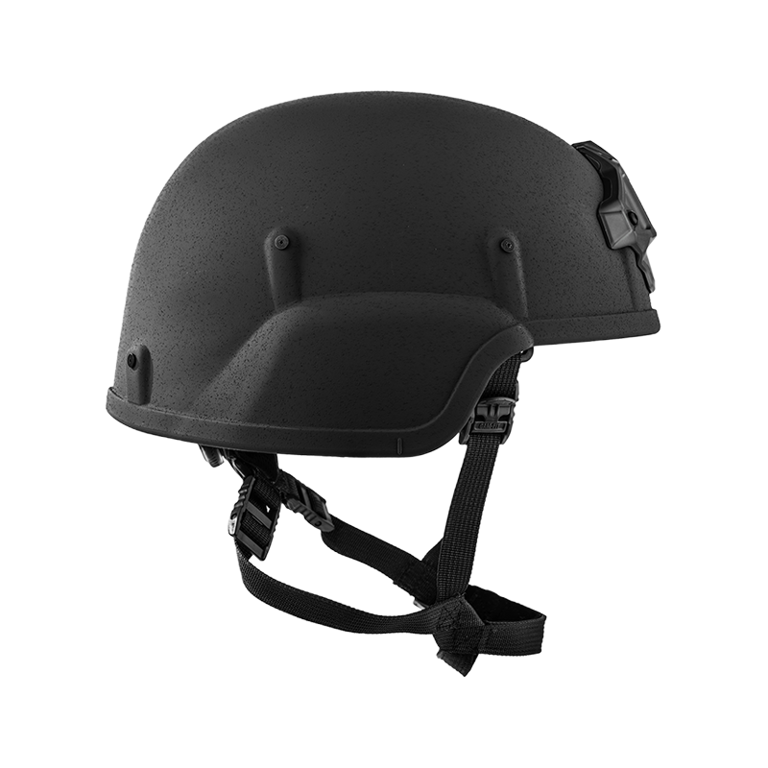 EPIC Responder Plus Full Cut Helmet in Black, side image