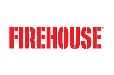 Firehouse written in red on a white background