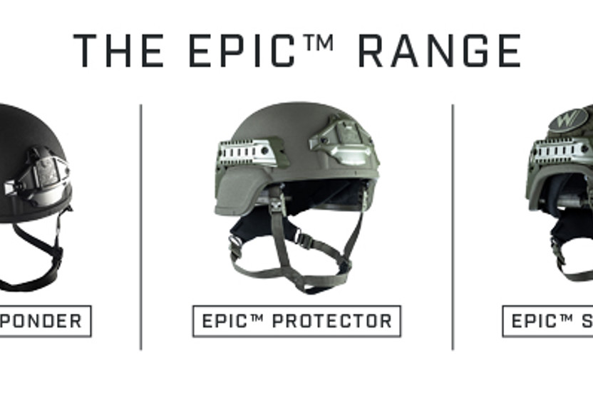 EPIC Range Image of 3 Helmets