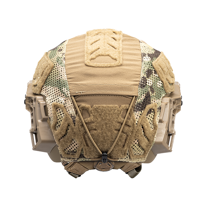 TW CARBON RAIL 3 MULTICAM HELMET COVER BACK