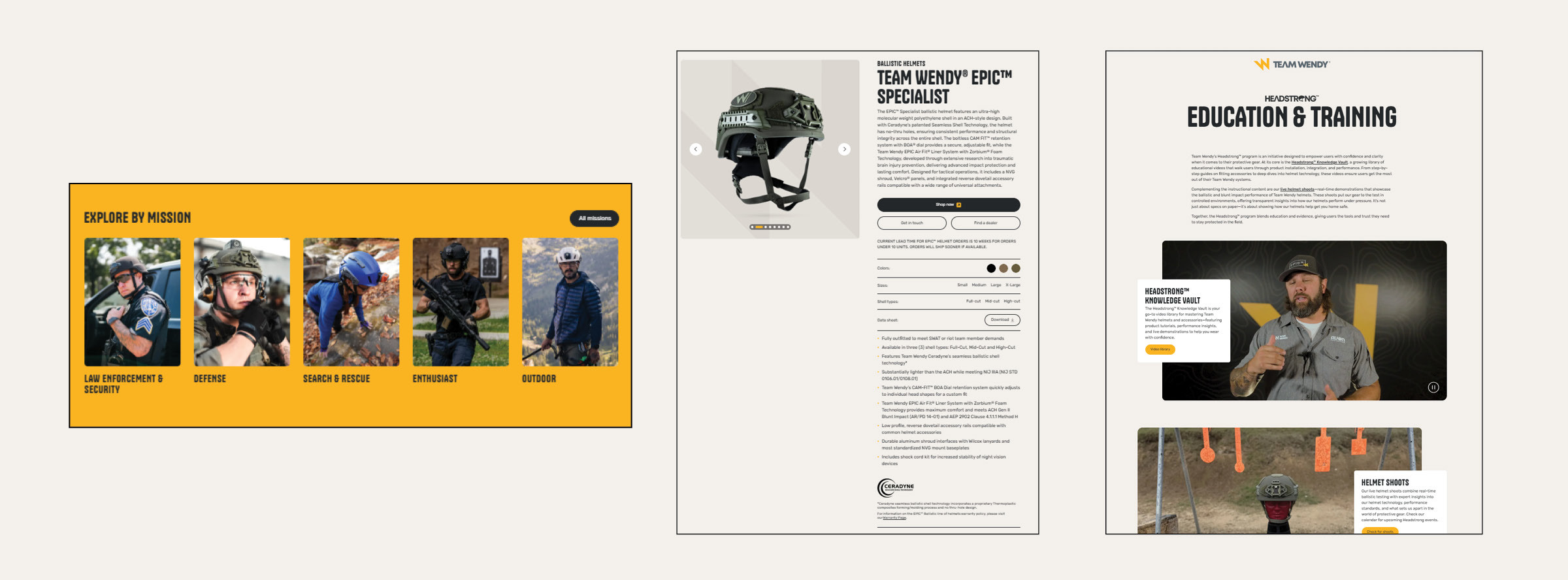 Showing new website features like our mission pages, better education and training videos, and enhanced product information