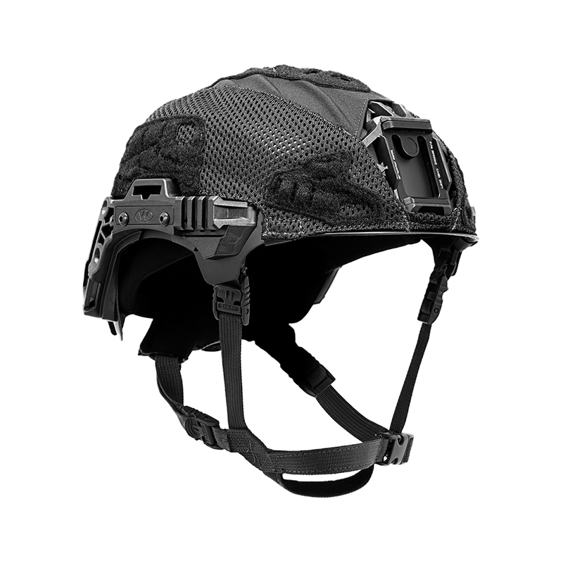 TW CARBON RAIL 3 BLACK HELMET COVER ANGLE