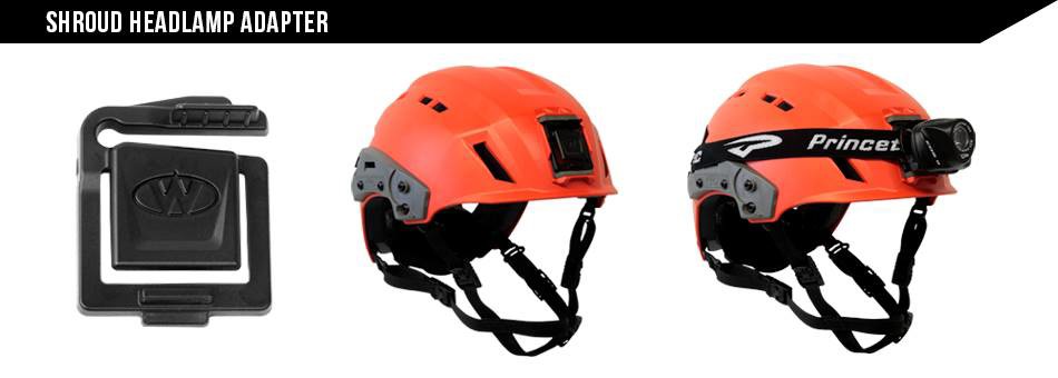 Team Wendy Shroud Headlamp Adapter from three different angles