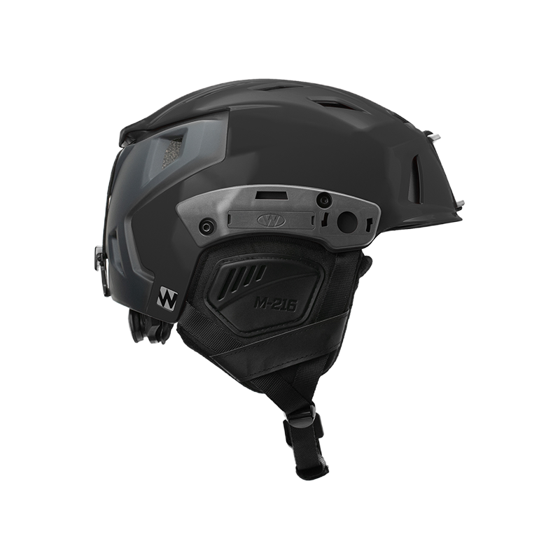M216 BACKCOUNTRY SKI SAR Helmet in BLACK GRAY SIDE