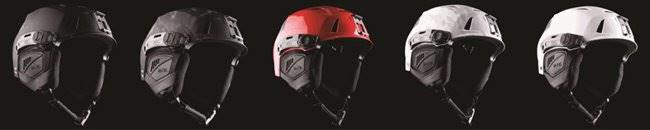 Display of all Team Wendy M 216 Ski SAR Helmet Colors