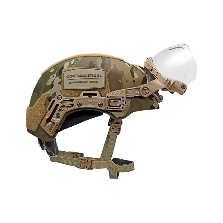 TW BALLISTIC SL MULTICAM VISOR SIDE UP
