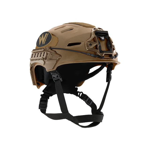 Recon Tactical Brown Quarter Chin Cup Black Shroud