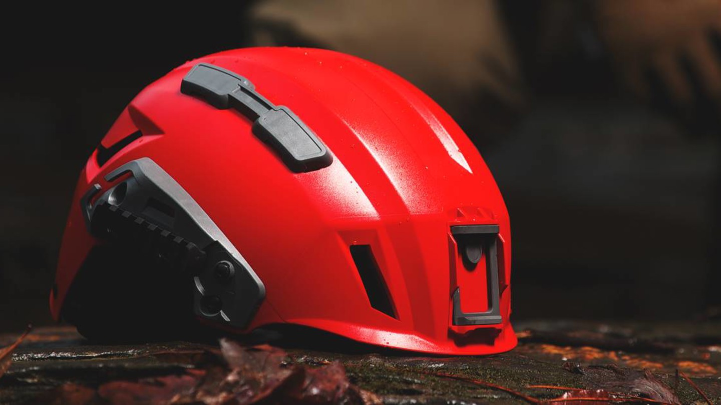Red SAR helmet
