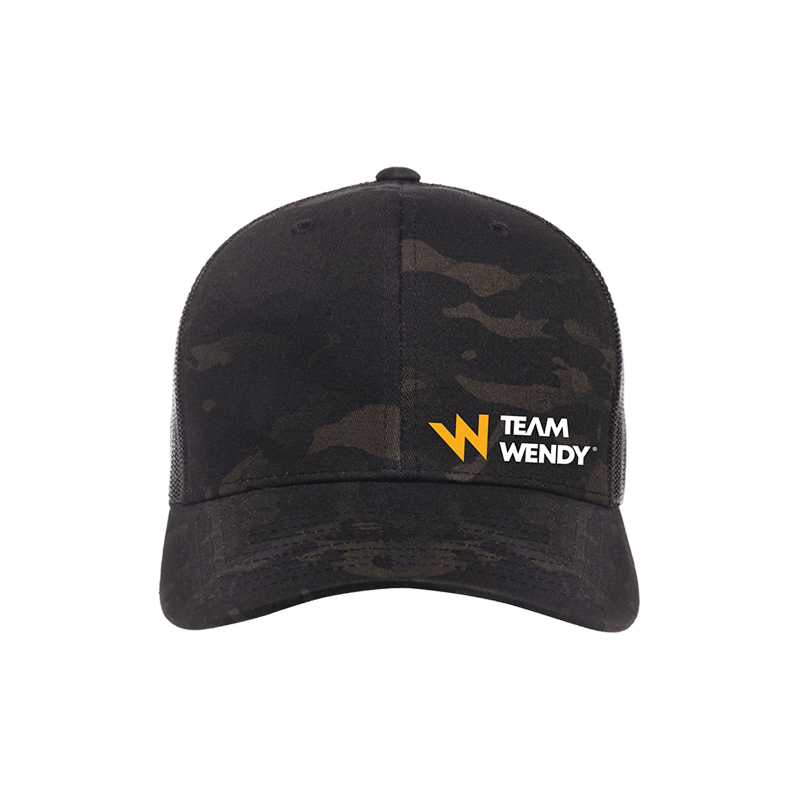 TW LOGO HAT MULTICAM BLACK FRONT 