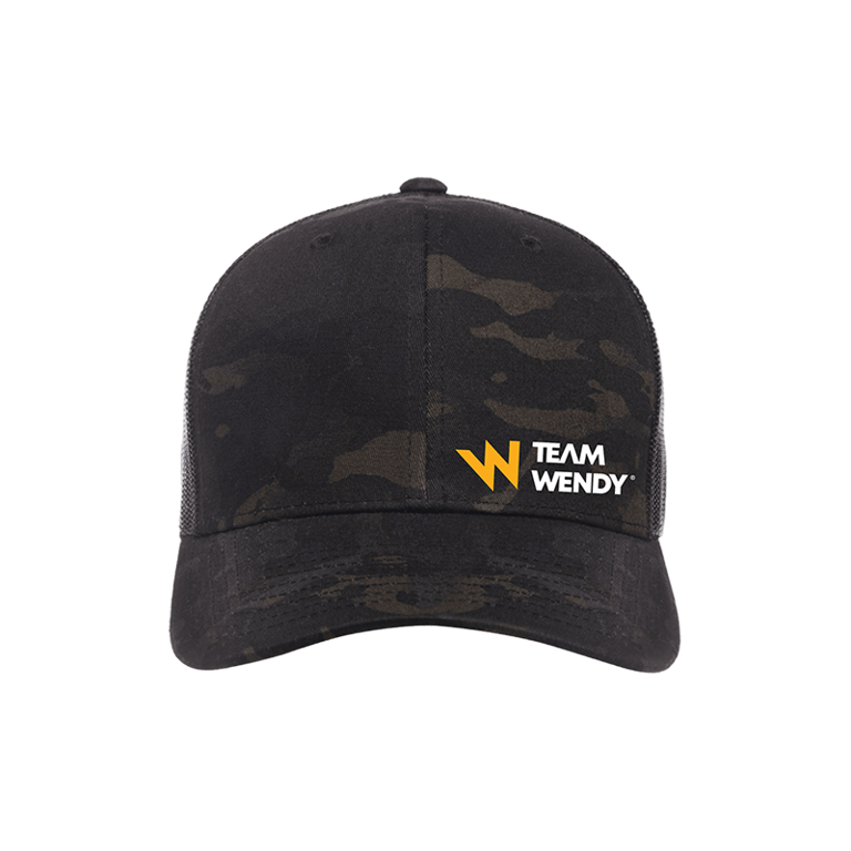 TW LOGO HAT MULTICAM BLACK FRONT