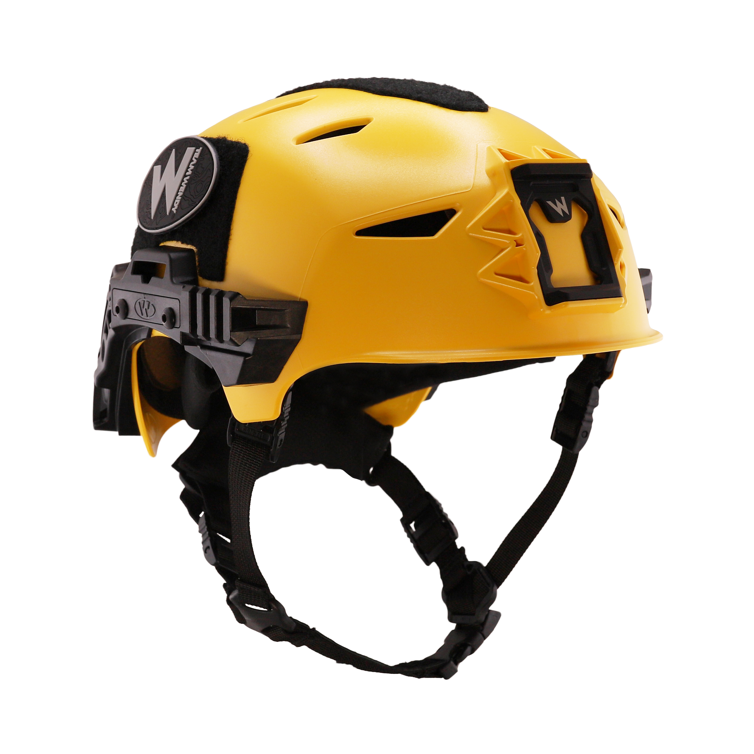 Rescuer «Team Wendy Rescuer en color amarillo, en el que se ve el casco desde un ángulo