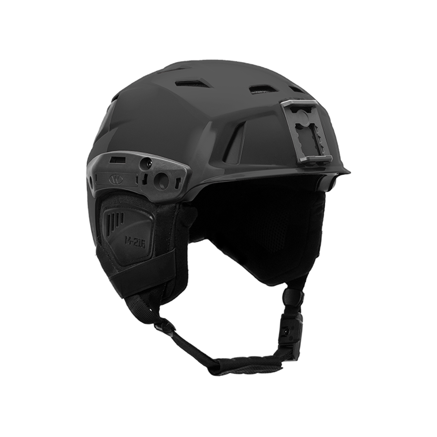 M216 BACKCOUNTRY SKI SAR Helmet in BLACK GRAY ANGLE