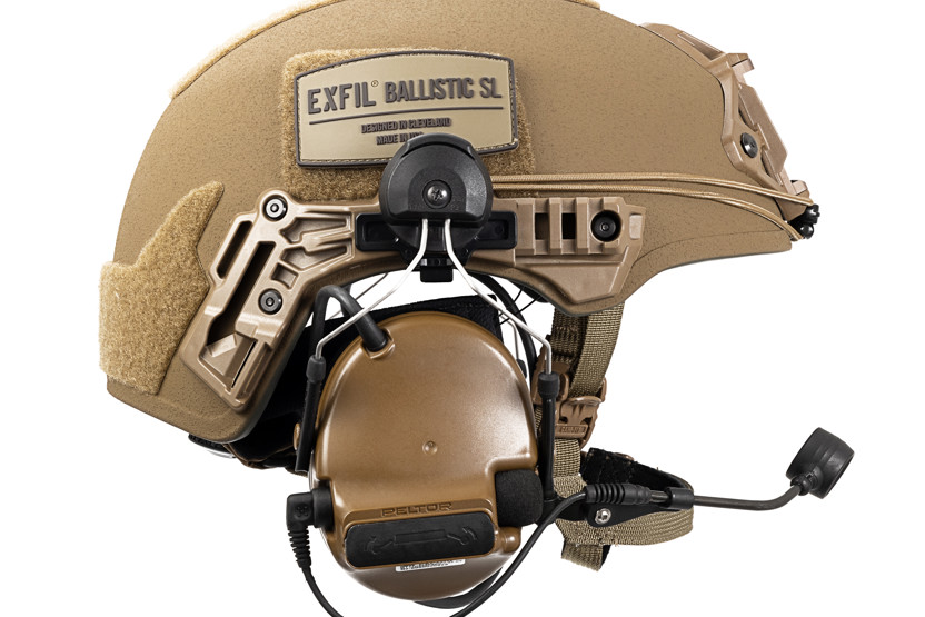 TW BALLISTIC SL COYOTE BROWN PELTOR SHOCKCORD SIDE