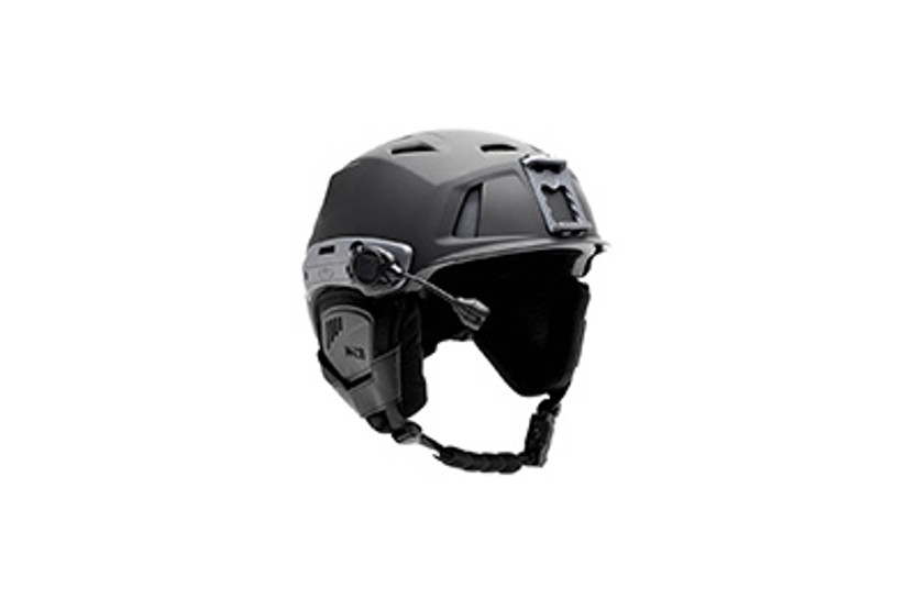 Image of M 216 Ski SAR Helmet in Black Gray Right Angle Switch MPLS