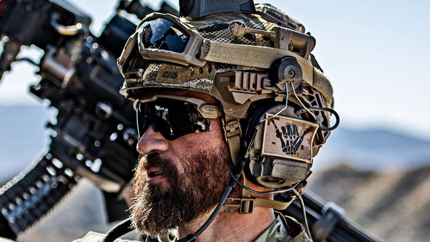 Close up image of man wearing Team Wendy helmet