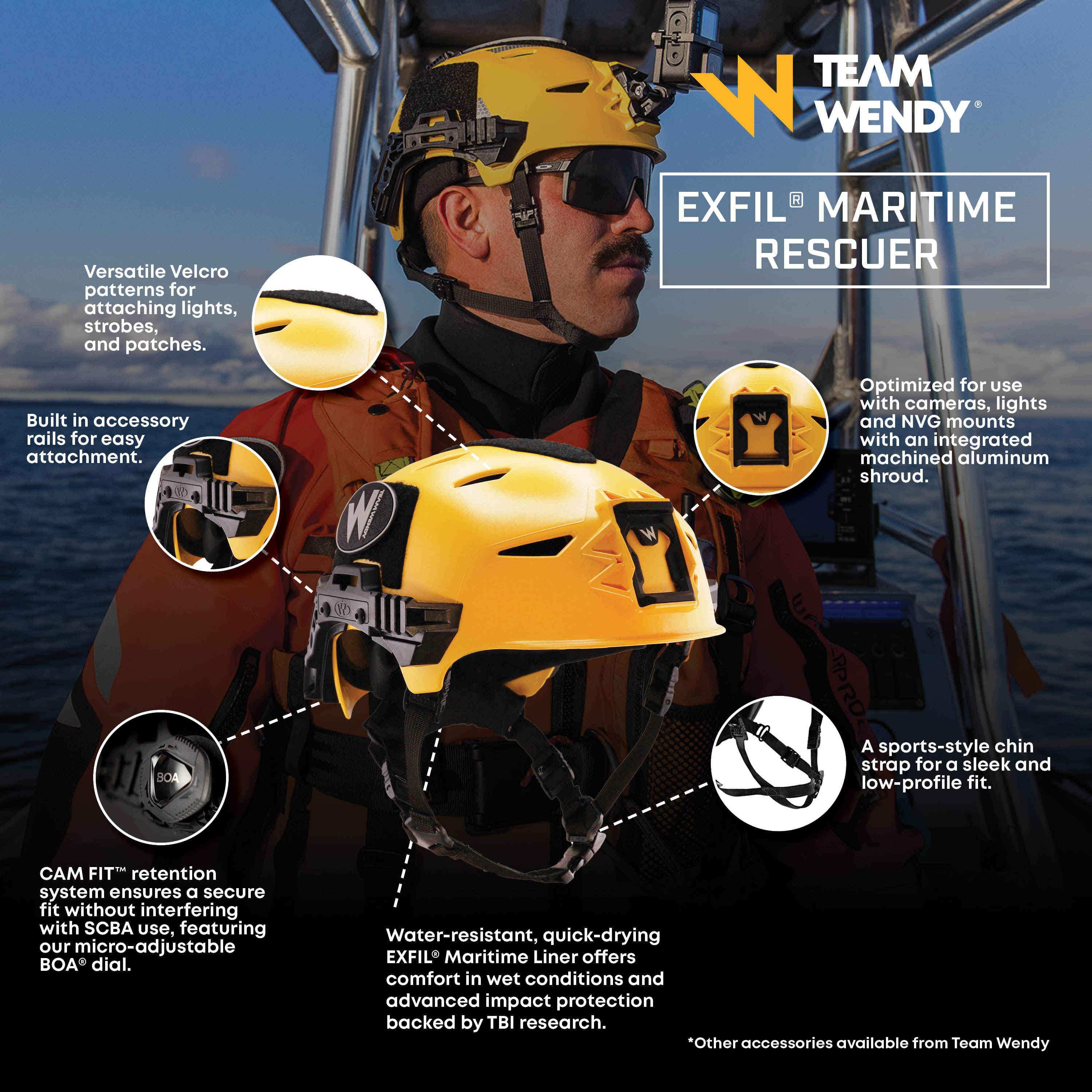 EXFIL® Maritime Rescuer Bump Helmet | Team Wendy