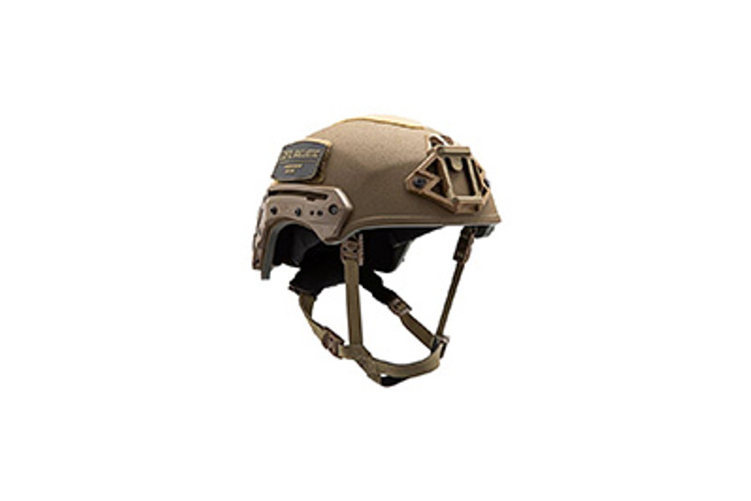 TW BALLISTIC RAIL helmet in COYOTE BROWN ANGLE