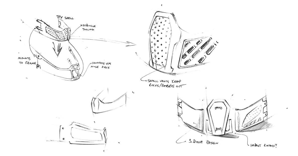 Ballistic Mandible concept drawings
