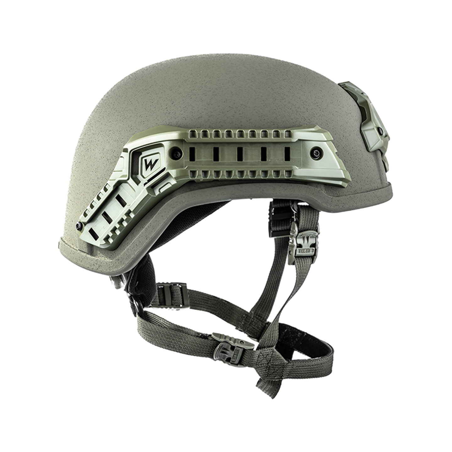 EPIC Protector High Cut Helmet in Green, right side