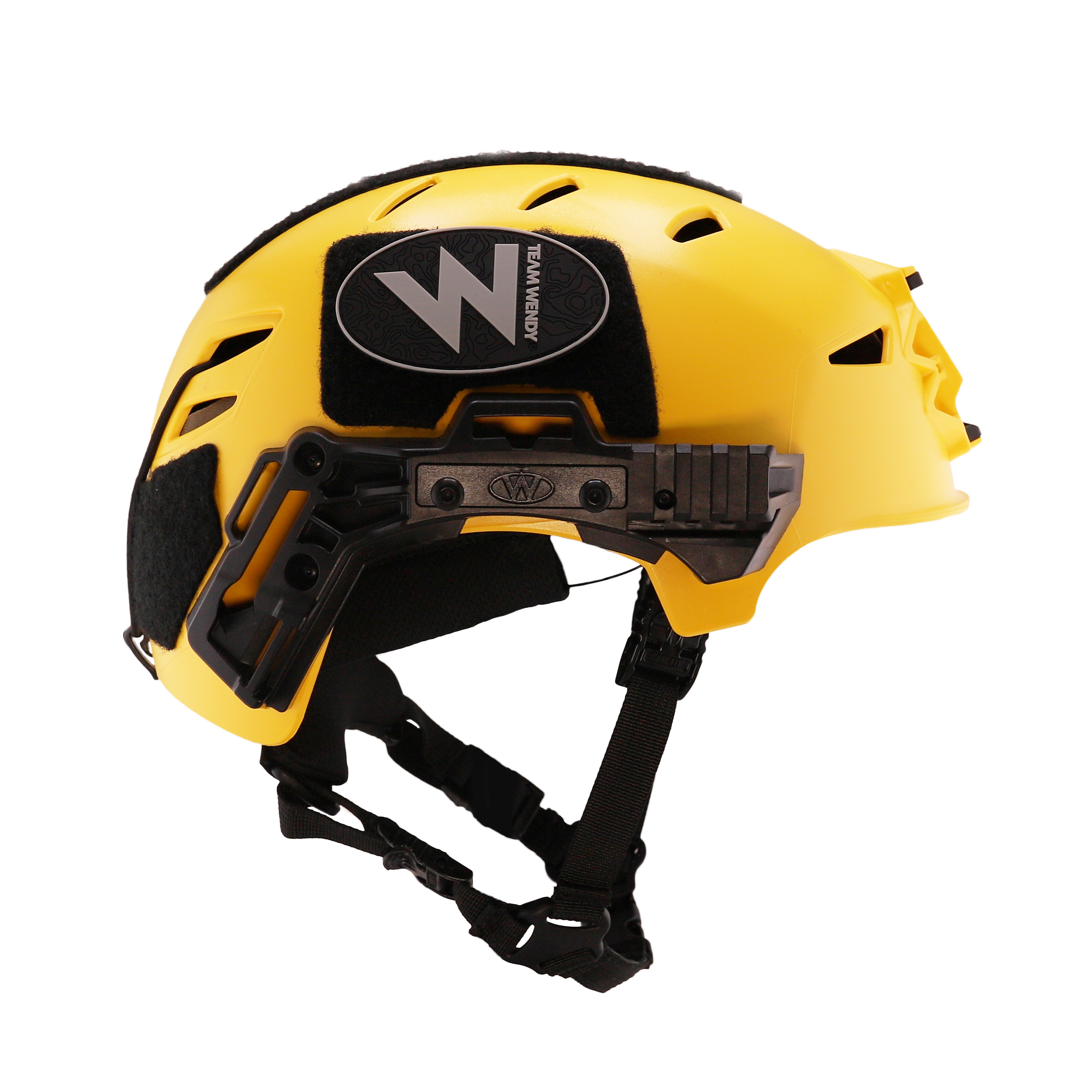 Team Wendy Maritime Rescuer Helmet in Yellow Side angle